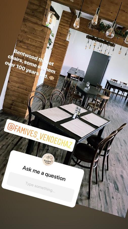 Famives Vendeghaz Bed & Breakfast Racu ภายนอก รูปภาพ